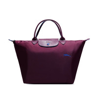 LONGCHAMP 珑骧 Le Pliage Club系列 女士手提包中号 L1623619P22 紫红色