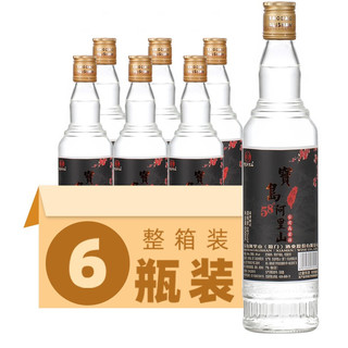 宝岛阿里山 清香醇正 58%vol 白酒 600ml*6瓶 整箱装