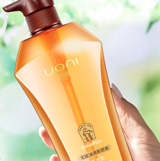  优妮 UONI 无硅油清新舒爽洗护套装 (洗发乳400ml+护发素400ml)