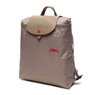 LONGCHAMP 珑骧 Le Pliage系列 女士织物可折叠双肩背包 1699 619 P18 棕色 中号