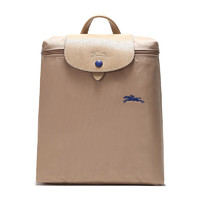 LONGCHAMP 珑骧 Le Pliage系列 女士织物可折叠双肩背包 1699 619 841 米色 中号