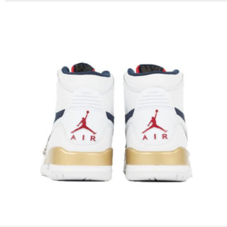 AIR JORDAN Air Jordan Legacy 312 男子篮球鞋 AV3922-101 白/蓝/金 44