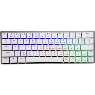COOLERMASTER 酷冷至尊 SK630 87键 有线机械键盘 白色 Cherry MX矮红轴 RGB