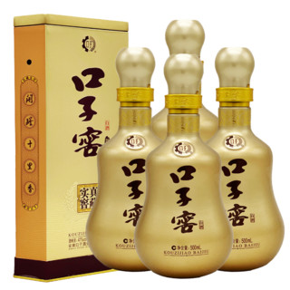 口子窖 真藏实窑 拾年型 41%vol 兼香型白酒 500ml*4瓶 整箱装