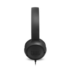 JBL 杰宝 TUNE 500 耳罩式头戴式有线耳机 暗夜黑