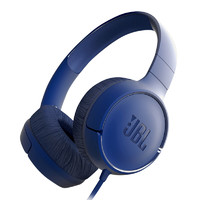 PLUS会员：JBL 杰宝 TUNE 500 耳罩式头戴式有线耳机 石墨蓝 3.5mm