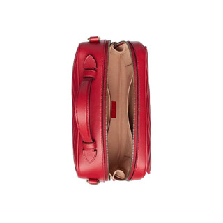 GUCCI 古驰 GG Marmont系列 女士皮革手提斜挎包 498100 DTDPT 8227 红色 小号