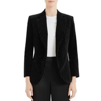 Theory Velvet Dot Print Blazer 女士西装外套