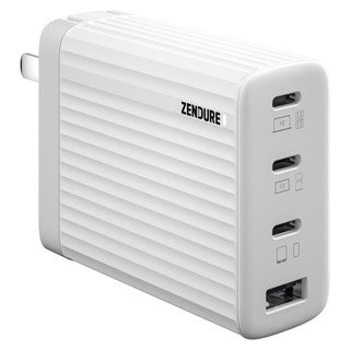 ZENDURE 征拓 SuperPort S4 氮化镓充电器 三Type-C/USB-A 100W 白色