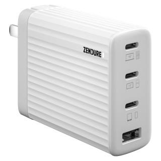 Zendure征拓 100W大功率氮化镓充电器iphone12快充头GaN多口快充充电头适用于苹果Mac华为笔记本PD适配器插头 【S4】白色100W