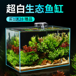超白鱼缸玻璃桌面客厅生态小型斗鱼金鱼乌龟缸造景懒人养鱼水草缸多少钱 什么值得买 超白鱼缸玻璃桌面客厅生态小型斗鱼金鱼乌龟缸造景懒人养鱼水草缸多少钱 什么值得买