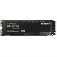 SAMSUNG 三星 970 EVO PLUS NvMe M.2 固态硬盘 500GB（PCI-E3.0）+螺丝刀+螺丝+黑色定制散热片