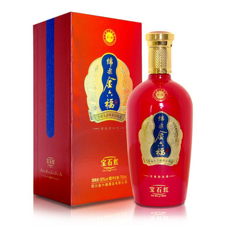 金六福 宝石红 50%vol 浓香型白酒 750ml 单瓶装