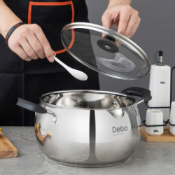 Debo 德铂 304不锈钢汤锅 4.5L