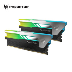 宏碁掠夺者（PREDATOR）16GB(8G×2)套装 DDR4 3600频率 台式机内存条 Apollo 星际迷幻系列/RGB灯条（C14）