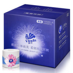 Vinda 维达 卷纸 4层160g27卷 棉韧立体美系列 +凑单品