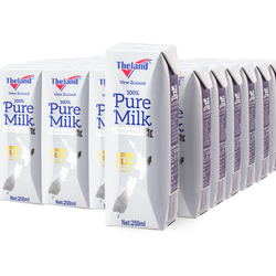 Theland 纽仕兰 新西兰进口 纽仕兰4.0g乳蛋白  纽仕兰全脂纯牛奶250ml*24盒