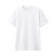 无印良品 MUJI 男式 印度棉天竺编织 圆领短袖T恤 白色 L