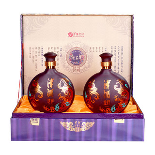 JINJIU 津酒 地祥 52%vol 浓香型白酒 500ml*2瓶 双支装