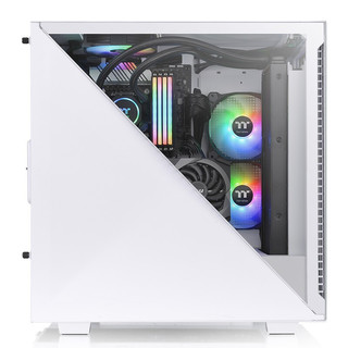 Thermaltake 曜越 艾坦 Divider 300 TG ARGB RGB ATX机箱 半侧透 白色