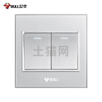 BULL 公牛 两开双控(银色)-(G22K2121-S)/1只