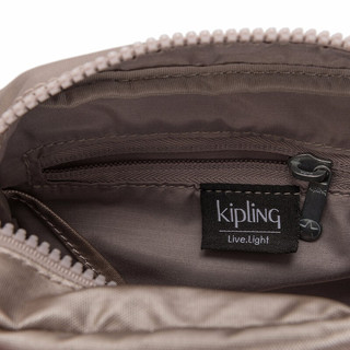 Kipling 凯浦林 JENERA系列 女士手提斜挎包 KI6497 金属发光银 mini