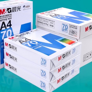 M&G 晨光 APYVS959 A4复印纸 70g 500张/包*5包