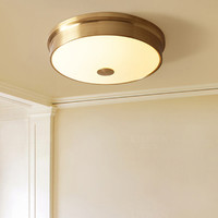希尔顿灯具 全铜美式吸顶灯led卧室客厅卫生间厨房灯家居现代简约灯具
