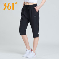 361° 361度 361运动裤女夏季薄款七分裤子女士跑步健身宽松透气361度速干短裤