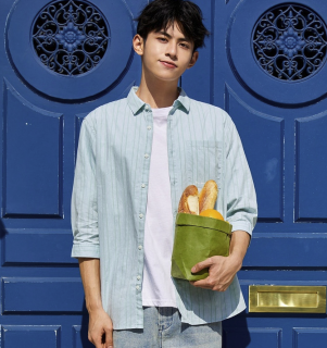 Semir 森马 13B020191242 男士条纹衬衫