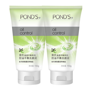 商品ponds旁氏清透平衡系列控油平衡洗颜泥150g2