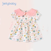 jellybaby 杰里贝比 女童连衣裙1一岁3婴儿裙子夏童装纯棉夏季小儿童公主裙女宝宝夏装