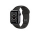 Apple 苹果 Watch Series 6 智能手表 44mm GPS版 黑色铝金属表壳 黑色橡胶表带 (GPS、血氧)