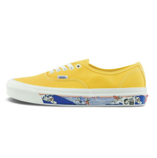 VANS 范斯 经典系列 Authentic 44 DX 中性运动帆布鞋 VN0A54F241Q 黄色 38.5