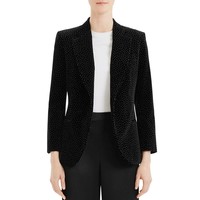 Theory  Velvet Dot Print Blazer 女士西装外套