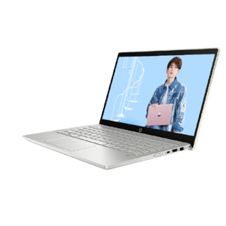 HP 惠普 星14 八代酷睿版 14.0英寸 轻薄本 金色 (酷睿i7-8550U、MX150、8GB、128GB SSD+1TB HDD、1080P、IPS、60Hz)