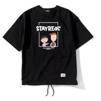 STAYREAL 樱桃小丸子联名系列 男女款抽绳短袖T恤 TC21011