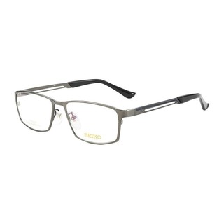 SEIKO 精工 HC1009 灰色钛材光学眼镜框+1.60折射率 防蓝光镜片