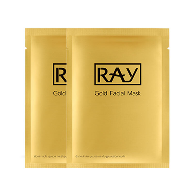 RAY 妆蕾RAY金色面膜10片/盒提亮肤色补水保湿控油平衡泰国进口礼物送女友