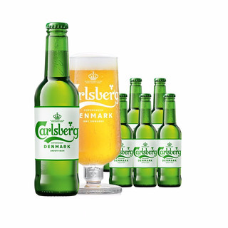 Carlsberg 嘉士伯 醇滑嘉士伯啤酒 330ml*6瓶