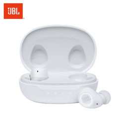 JBL 杰宝 FREE II新升级真无线蓝牙耳机 运动耳机 防掉落耳塞 入耳式耳机 白色