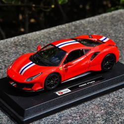 5元】仿真汽车模型_bburago 比美高 1/24 法拉利488 pista仿真合金