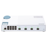 QNAP 威联通 QSW-M408S Web 管理型交换机 4端口10GBE光纤、8*1GBE网口