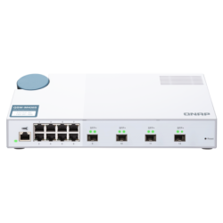 QNAP 威联通 QSW-M408S Web 管理型交换机 4端口10GBE光纤、8*1GBE网口