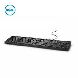 Dell/戴尔有线键盘办公专用打字巧克力键盘电脑台式笔记本外接USB键盘鼠标套装KB216数字小键盘