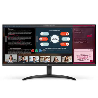 LG 乐金 34WP500-B 34英寸 IPS FreeSync 显示器（2560×1080、75Hz、HDR10）