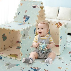 AOLE 澳乐 -HW）爬行垫XPE环保婴儿玩具拼图泡沫地垫拼接垫加厚宝宝爬爬垫180*120*2cm(共6片装)