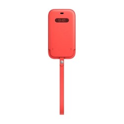 Apple iPhone 12  12 Pro 专用 MagSafe 皮革保护套 - 粉橘色