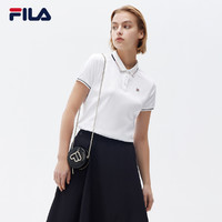 FILA 斐乐 官方女子POLO衫2021年夏季新款轻商务时尚女子POLO衫短袖