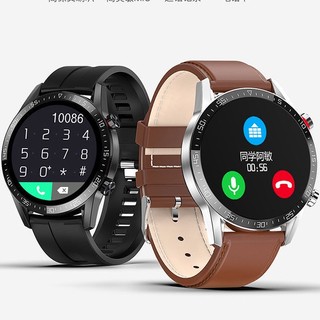 OLOEY L13 智能手表 46mm 黑色不锈钢表盘 黑色钢表带(血压、GPS、血氧、ECG)